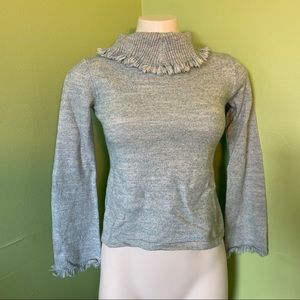 J. Jill | Cotton & wool sweater | Cowl neck | XS